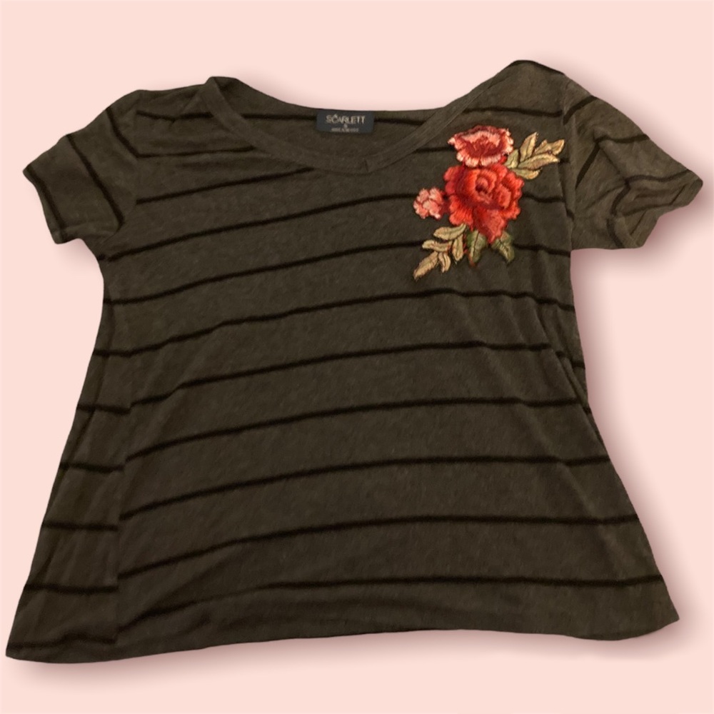 Cute striped floral shirt